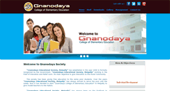 Desktop Screenshot of gnanodayasociety.com