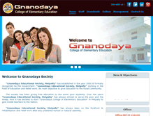 Tablet Screenshot of gnanodayasociety.com